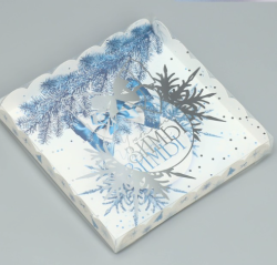 Изображение Коробка для пряников и печенья «Уютной зимой», шар, 21 × 21 × 3 см